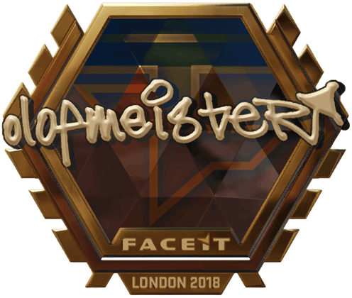 Sticker | olofmeister (dorada) | Londres 2018