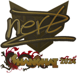 Sticker | NertZ (Gold) | Shanghai 2024