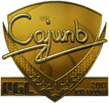 Sticker | cajunb (Gold) | Krakow 2017