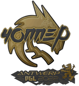 Sticker | chopper (Gold) | Antwerp 2022