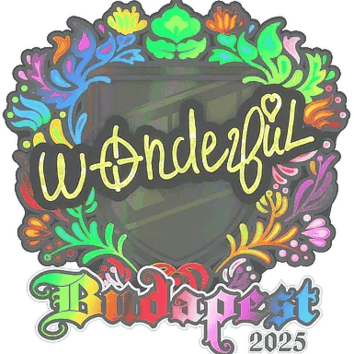 ステッカー | w0nderful (ホログラム) | Budapest 2025