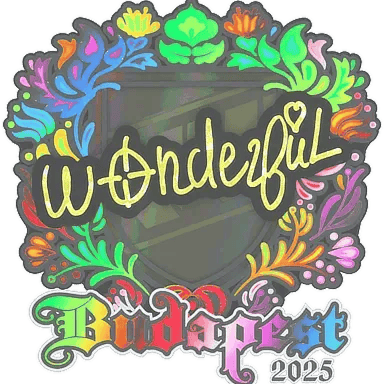 สติกเกอร์ | w0nderful (Holo) | Budapest 2025