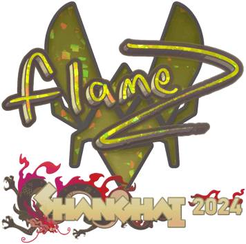 Sticker | FlameZ (purpurina) | Shanghái 2024