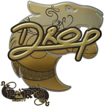 Sticker | drop(黃金)| Paris 2023