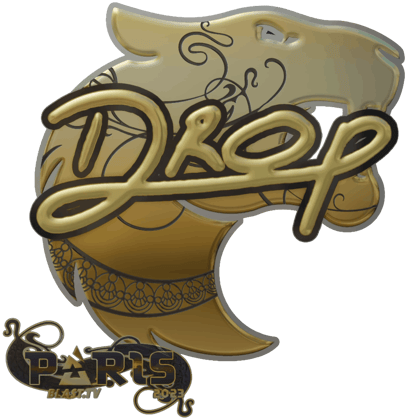 Sticker | drop(黃金)| Paris 2023