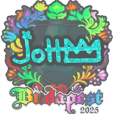 Naklejka | jottAAA (holograficzna) | Budapeszt 2025
