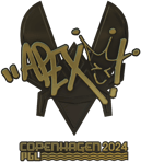 Sticker | apEX (Gold) | Copenhagen 2024