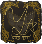 Sticker | yxngstxr (Gold) | Austin 2025