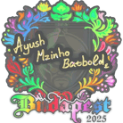 Sticker | mzinho (Holo) | Budapest 2025 image