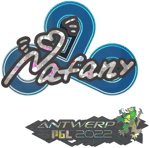 Sticker | nafany (Glitter) | Antwerp 2022