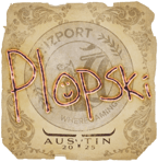 Sticker | Plopski | Austin 2025