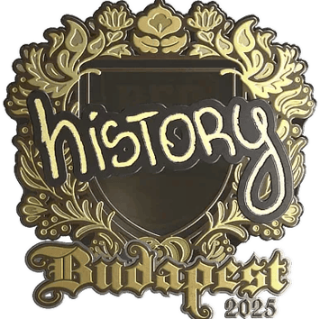 Autocolante | History (Gold) | Budapeste 2025