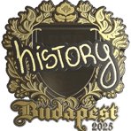 Sticker | History (Gold) | Budapest 2025