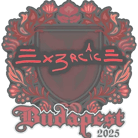 Sticker | Ex3rcice | Budapest 2025 Sticker | Ex3rcice | Budapest 2025 image