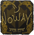 Sticker | noway (Gold) | Austin 2025 image