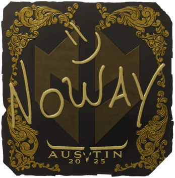 Sticker | noway (Vàng) | Austin 2025