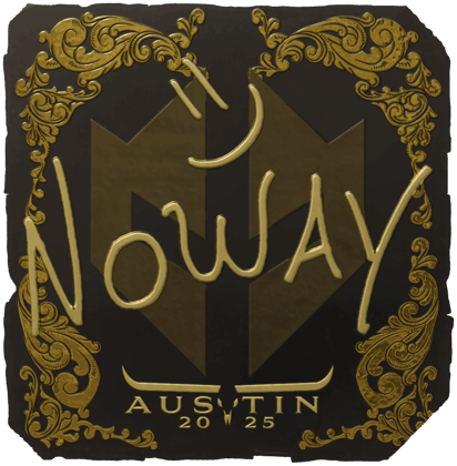 Sticker | noway(金色)| 2025年奥斯汀锦标赛