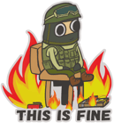 Sticker | This Is Fine image