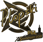 Sticker | Plopski (Gold) | Stockholm 2021
