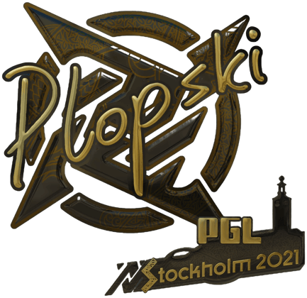 Sticker | Plopski (Oro) | Stoccolma 2021