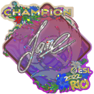 Sticker | Jame (Glitter, Champion) | Rio 2022 image