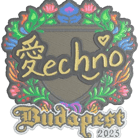 Sticker | Techno4K (Embroidered) | Budapest 2025 Sticker | Techno4K (Embroidered) | Budapest 2025 image