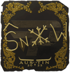 Sticker | snow (Gold) | Austin 2025