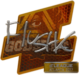 Sticker | flusha (Foil) | Atlanta 2017