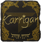 Sticker | karrigan (Gold) | Austin 2025