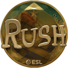 Sticker | RUSH (Gold) | Katowice 2019 image