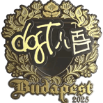 Sticker | dgt (Gold) | Budapest 2025