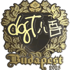 Sticker | dgt (Gold) | Budapest 2025 Sticker | dgt (Gold) | Budapest 2025 image