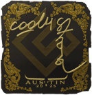 Sticker | cool4st (Gold) | Austin 2025 Sticker | cool4st (Gold) | Austin 2025 image