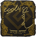 Sticker | cool4st (Gold) | Austin 2025