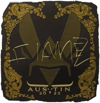 Sticker | FlameZ (złota) | Austin 2025