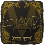 Sticker | FlameZ (Gold) | Austin 2025