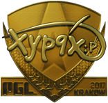 Sticker | Xyp9x (Gold) | Krakow 2017