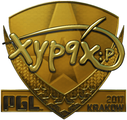 Sticker | Xyp9x (Gold) | Krakow 2017