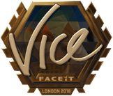 Sticker | vice (Gold) | London 2018 image