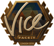 Sticker | vice (Gold) | London 2018
