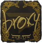 Sticker | broky (Gold) | Austin 2025