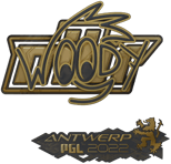 Sticker | WOOD7 (Gold) | Antwerp 2022