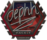 Sticker | dephh (Foil) | London 2018 image