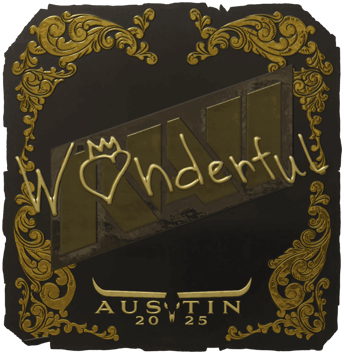 Sticker | w0nderful (Altın) | Austin 2025