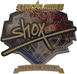 Sticker | shox (Gold) | Berlin 2019