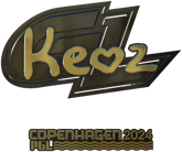 Sticker | Keoz (Gold) | Copenhagen 2024 image