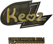 Sticker | Keoz (Gold) | Copenhagen 2024