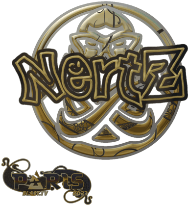 Sticker | NertZ (Altın) | Paris 2023