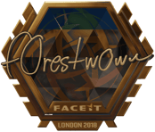 Sticker | f0rest (Gold) | London 2018