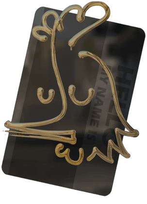 Sticker | Hola, AK-47 (dorada)